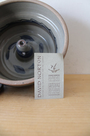 David Norton Handmade Pottery Blue & Gray Yunnan Steamer