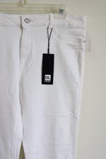 NEW DL 1961 Bridget Instasculpt Boot 33" White Jeans | 32 (14)