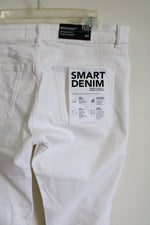 NEW DL 1961 Bridget Instasculpt Boot 33" White Jeans | 32 (14)
