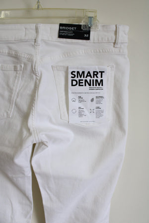 NEW DL 1961 Bridget Instasculpt Boot 33" White Jeans | 32 (14)