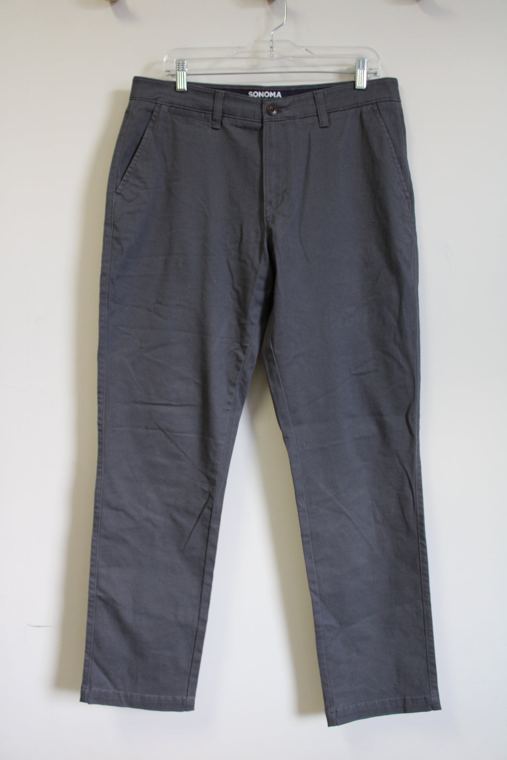 Sonoma Flexwear Chino Gray Pants | 34X32