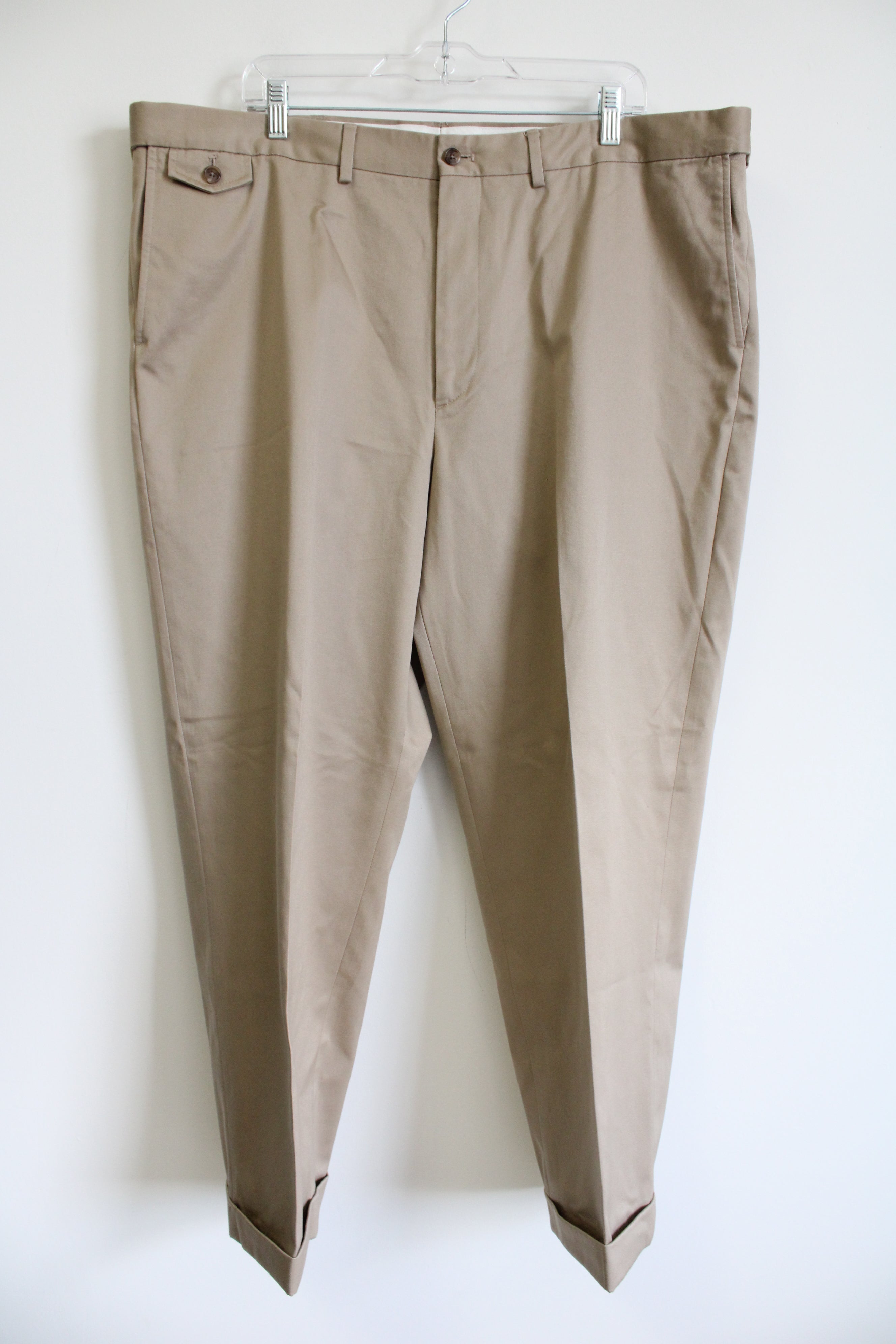 Lands' end Traditional Fit Tan Dress Pant | 42X26