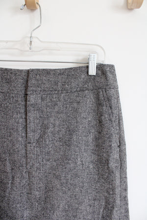 Eddie Bauer Black & White Wool Blend Pencil Skirt | 6