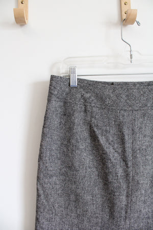 Eddie Bauer Black & White Wool Blend Pencil Skirt | 6