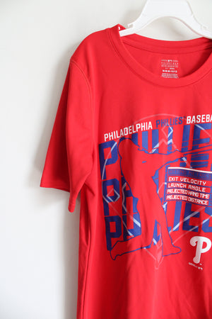 Genuine Merchandise Red Philadelphia Phillies Baseball Shirt | Youth M (10/12)