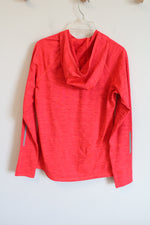 Old Navy Active Gi-Dry Neon Red Pink Heathered Hoodie | L