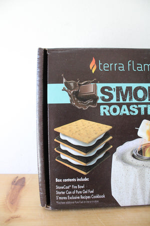 Terra Flame S'mores Roaster StoneCast Fire Bowl