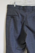 Eagle Clothes Gray Windowpane Pant | 36X28