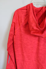 Old Navy Active Gi-Dry Neon Red Pink Heathered Hoodie | L