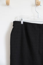 New York Clothing Co. Black Belted Knit Skirt | L