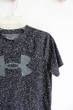 Under Armour Black & Gray Speckled Athletic Shirt | Youth M (10/12)