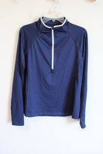 Vineyard Vines Performance Navy Blue 1/2 Zip Pullover | L