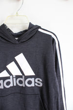 Adidas Black & White Hoodie | Youth M (10/12)