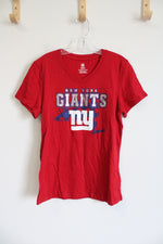 NFL Team Apparel New York Giants Red Tee | Youth XL (14/16)