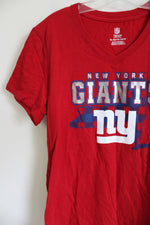 NFL Team Apparel New York Giants Red Tee | Youth XL (14/16)