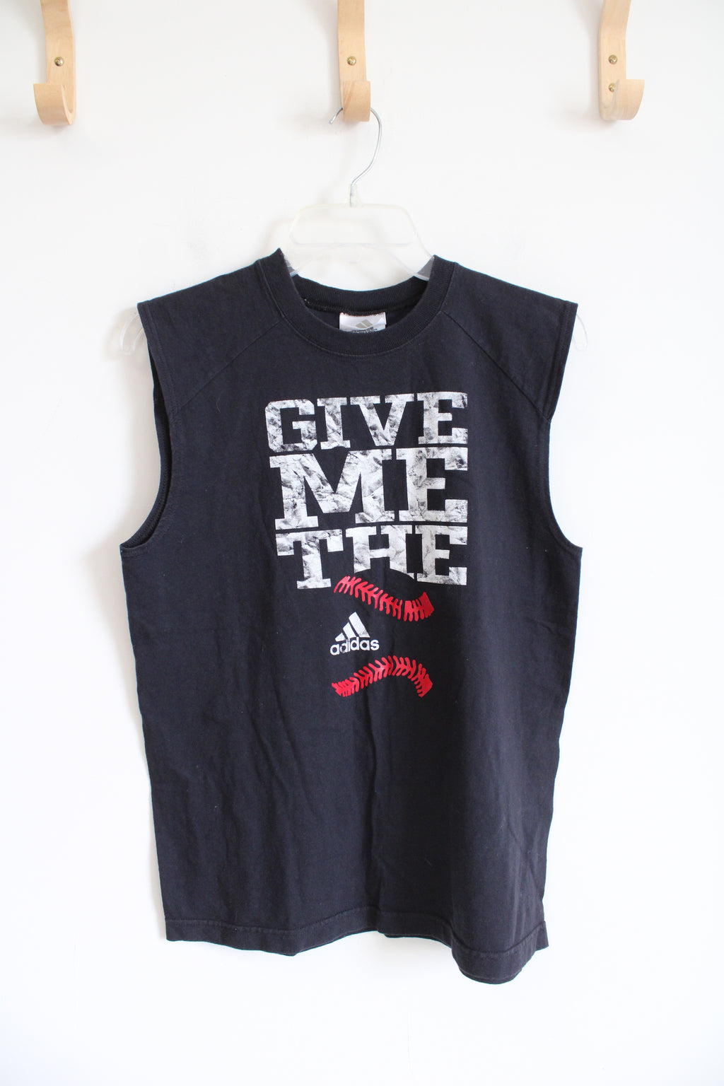 Adidas Navy Give Me The Ball Muscle Tank | L