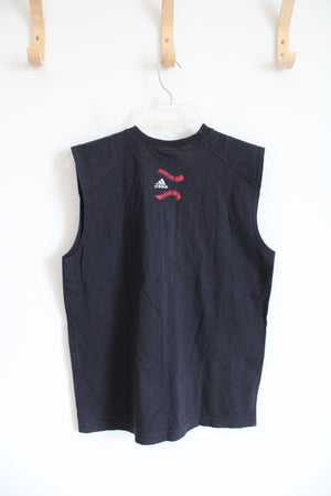 Adidas Navy Give Me The Ball Muscle Tank | L