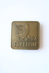 NRA Freedom Bicentennial 1776-1976 Metal Belt Buckle