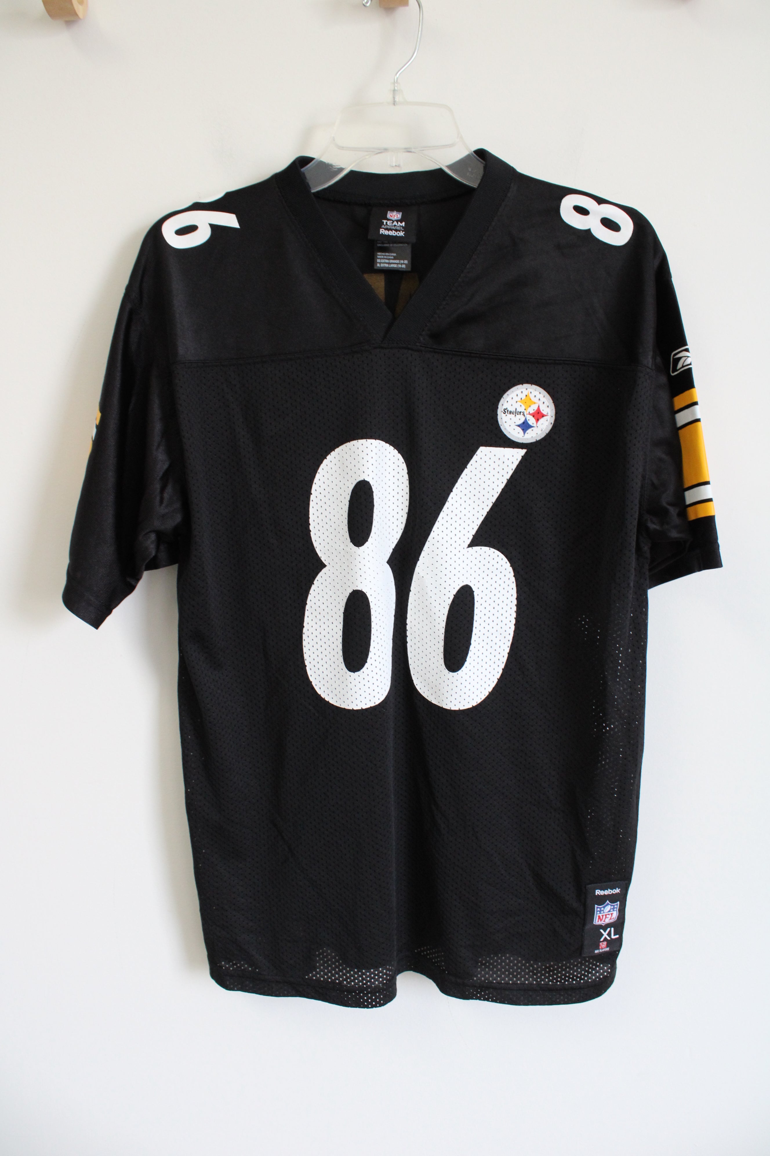 NFL Reebok Team Apparel Pittsburgh Steelers 86 Ward Jersey Youth XL Jubilee Thrift