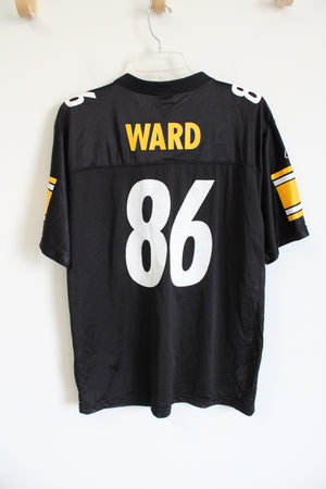 NFL Reebok Team Apparel Pittsburgh Steelers #86 Ward Jersey | Youth XL (18/20)