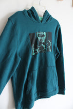 Tek Gear Ultrasoft Fleece Lined Dark Teal Football Hoodie | Youth L (14/16)