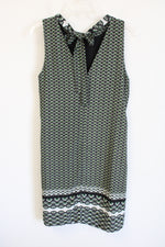 H&M Green Black Patterned Dress | 10
