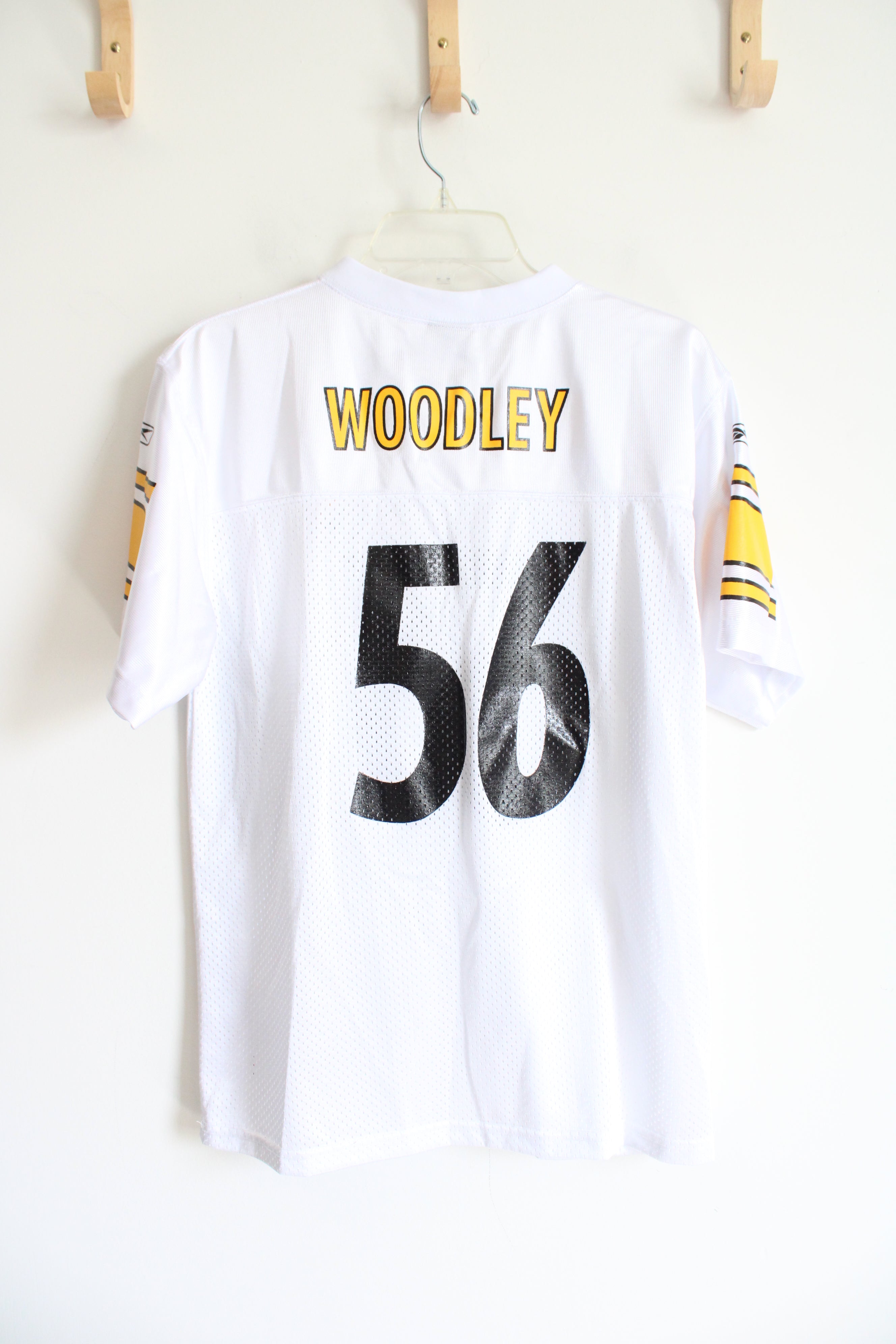 Reebok NFL Team Apparel #56 Woodley Pittsburgh Steelers Jersey | Youth XL (18/20)