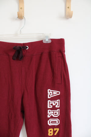 Aeropostale Maroon Sweatpants | L