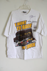 Vintage Chase Authentics Autographed Dale Jarret UPS Tee | L