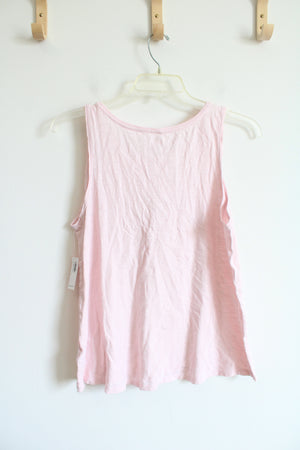 NEW Old Navy Light Pink Cotton Tank Top | L