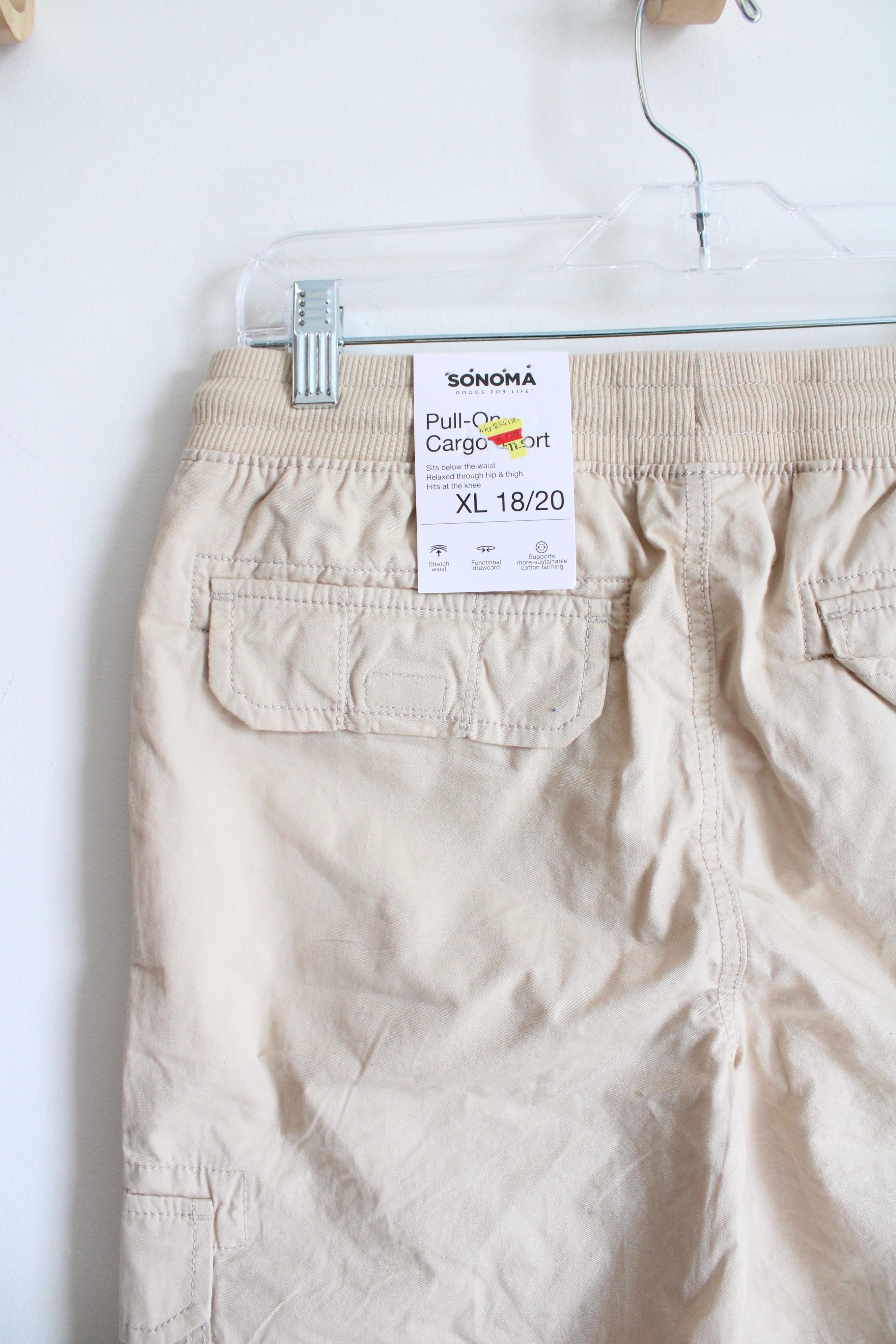 NEW Sonoma Khaki Cargo Shorts | Youth XL (18/20)