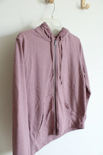 Sonoma Mauve Soft Full Zip Jacket | L