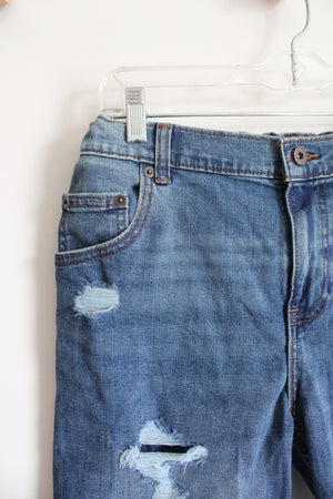 NEW Wonder Nation Straight Husky Distressed Jean Shorts | Youth 16