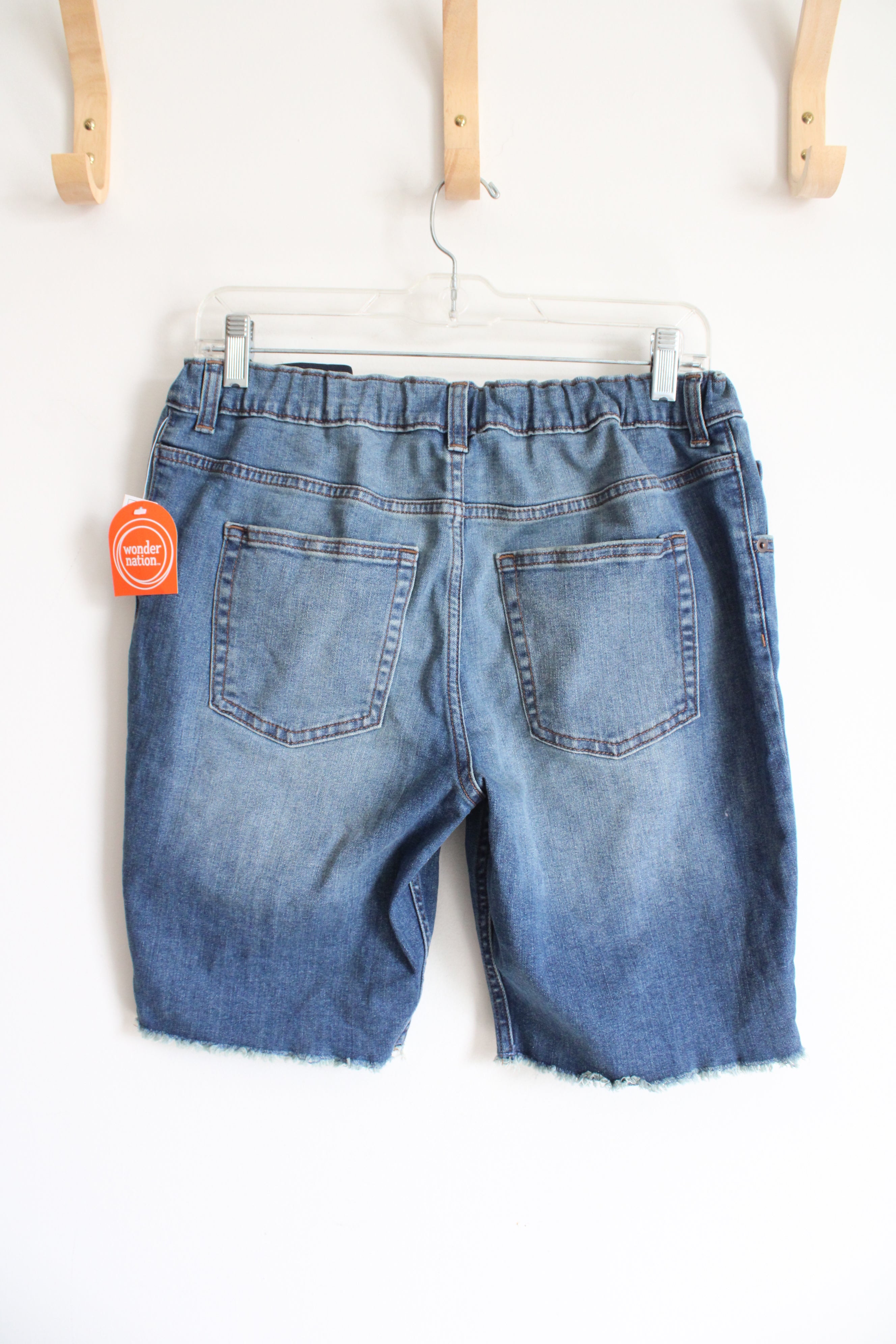 NEW Wonder Nation Straight Husky Distressed Jean Shorts | Youth 16