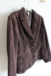 Dressbarn Dark Brown Corduroy Blazer | XL