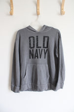 Old Navy Gray & Black Hoodie | Youth XL (14/16)