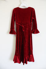 My Michelle Red Sparkle Velvet Dress | 7