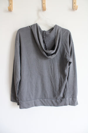 Old Navy Gray & Black Hoodie | Youth XL (14/16)