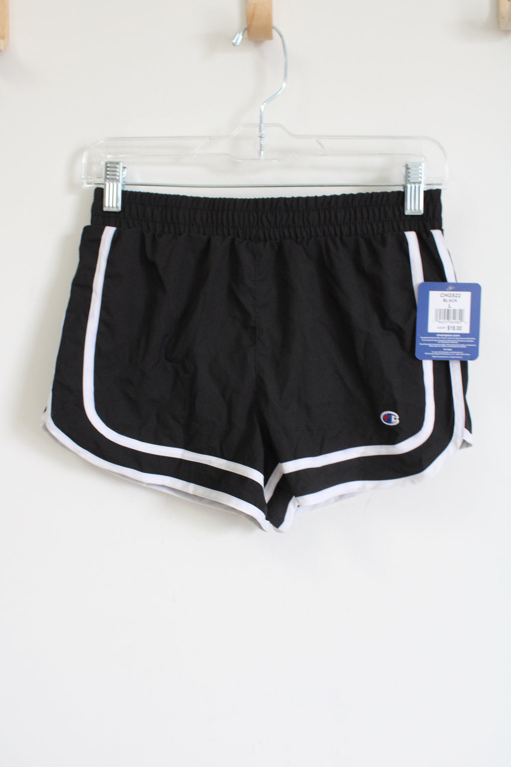 NEW Champion Black Athletic Shorts | Youth L (14/16)