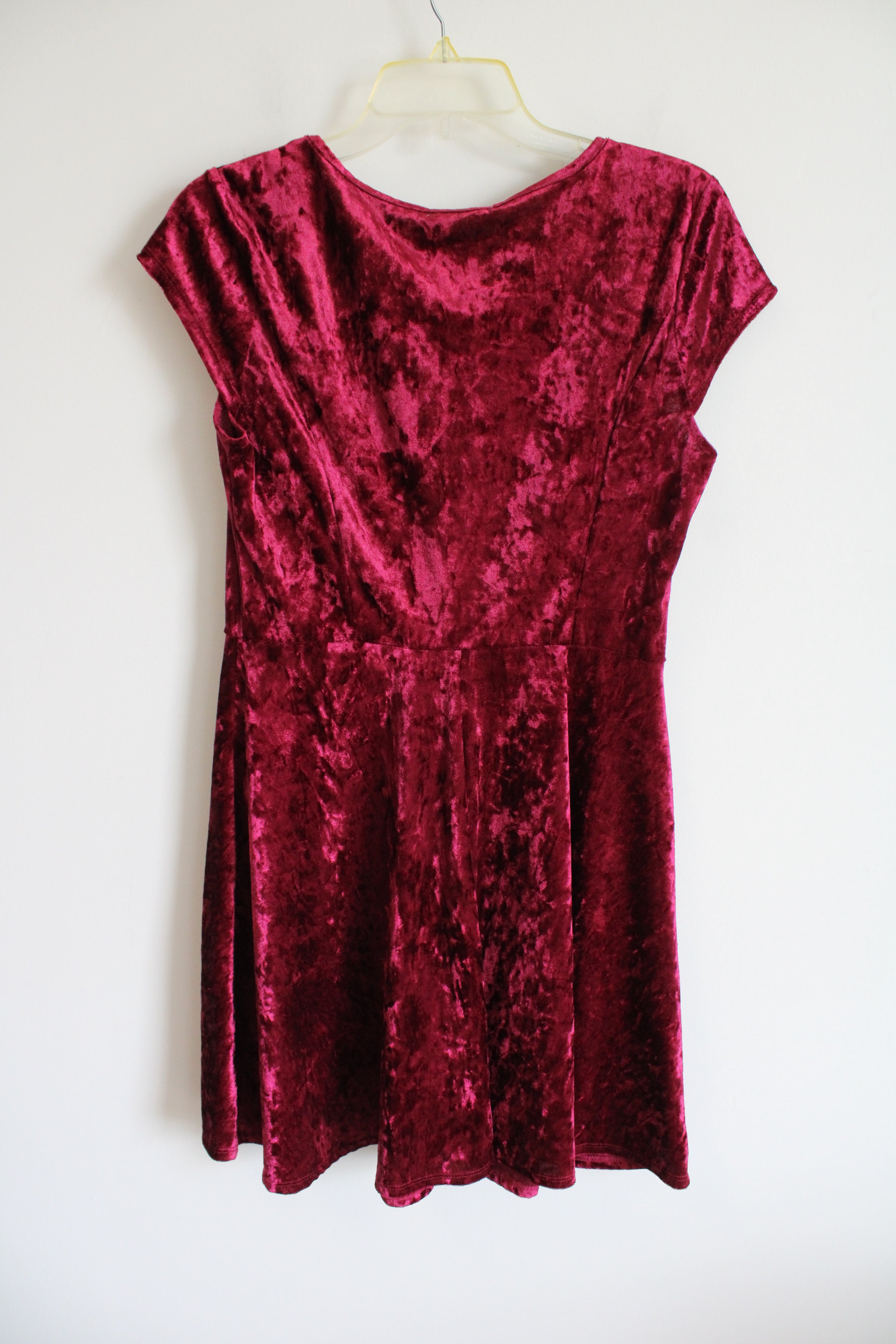 Dark Red Velvet Dress | S