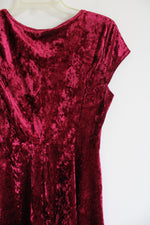 Dark Red Velvet Dress | S