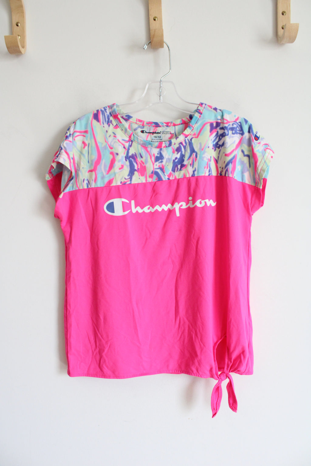 Champion Hot Pink Patterned Shirt | Youth 10/12