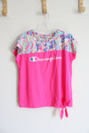 Champion Hot Pink Patterned Shirt | Youth 10/12