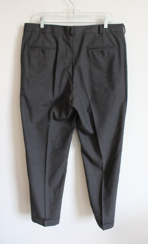 Lands' End Traditional Fit Dark Gray Dress Pants | 36X30