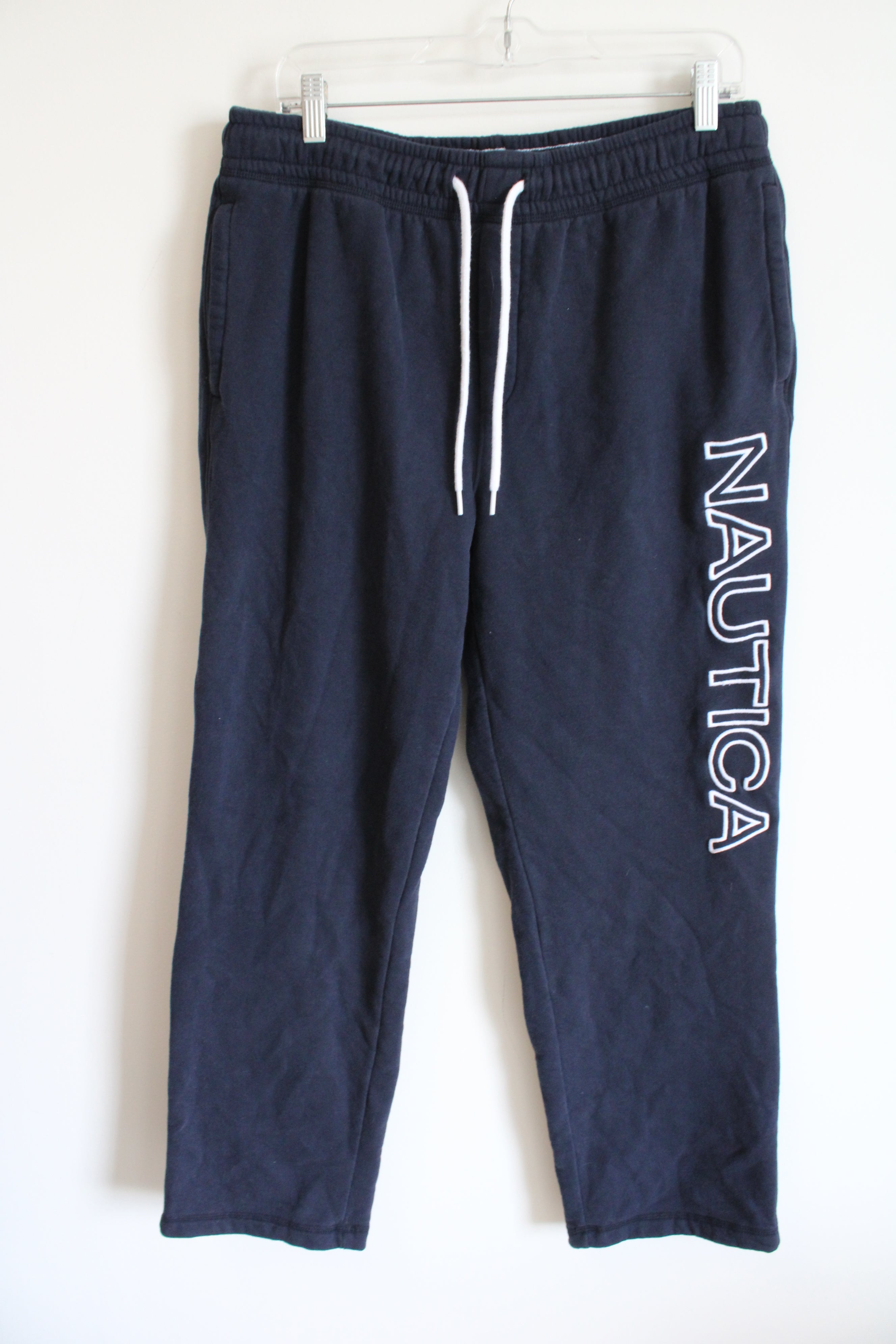 Nautica Navy Logo Sweatpants | L