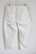 Sonoma White Wide Leg Crop Jean | 14