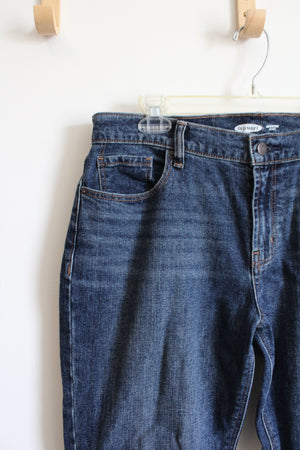 Old Navy Mid Rise Boyfriend Dark Wash Jeans | 6