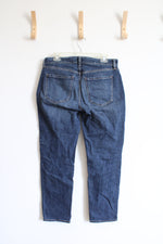 Old Navy Mid Rise Boyfriend Dark Wash Jeans | 6