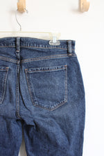 Old Navy Mid Rise Boyfriend Dark Wash Jeans | 6