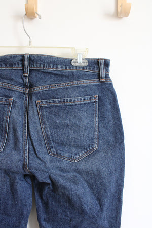 Old Navy Mid Rise Boyfriend Dark Wash Jeans | 6